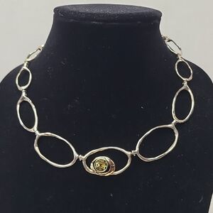SS/14KT Gold Lemon Quartz Necklace
